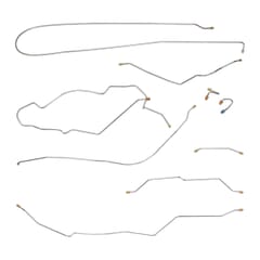 (1970) Brake Line Set-2wd-Long-Leaf-Manual
